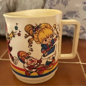Vintage 1983 Rainbow Brite Lightweight Plastic Cup Mug Made in USA *see Desc